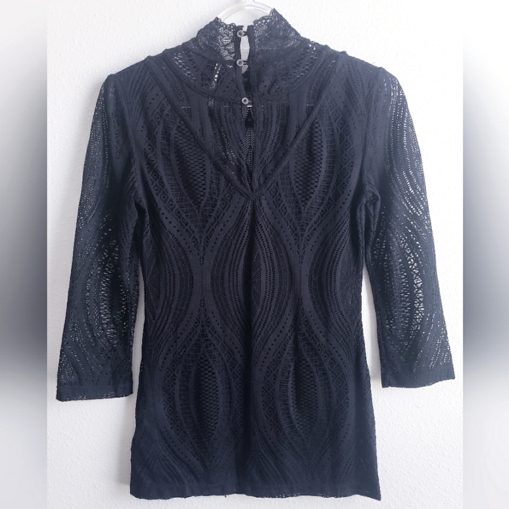 Free People Lace Turtleneck Tunic - Picture 4 of 8